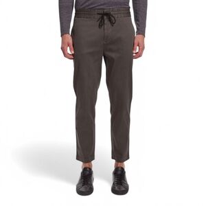 BLDWN Damon Slim Fit Drawstring Crop Cotton Leisure Pants Men's Sz L Olive Drab‎